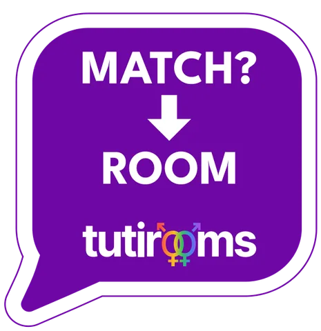 Pegatina TutiRooms: Match? → Room